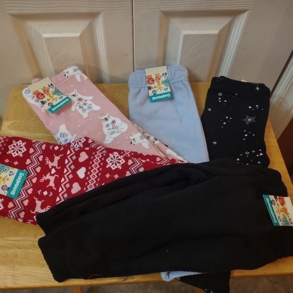 NWT 8pc girls baby 12 months thick granimals pants